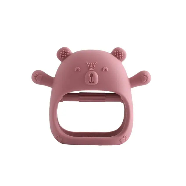 Baby Teether Gloves Kids Cartoon Bear