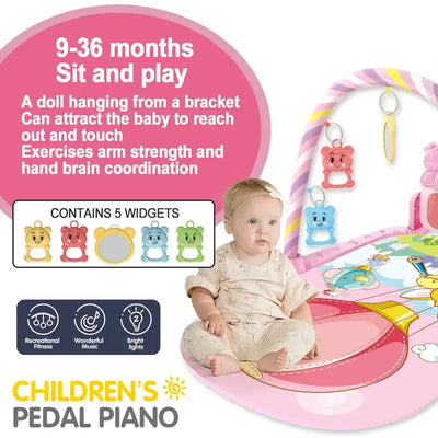 Baby Fitness Stand Music Play Gym Activity Toys