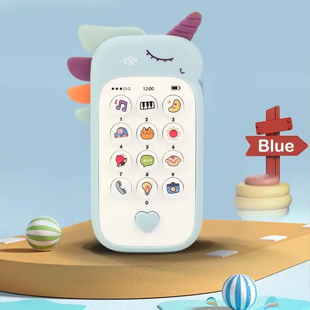 Baby Phone Toy Music Sound Telephone Sleeping Toys with Teether Simulation Toys Phone