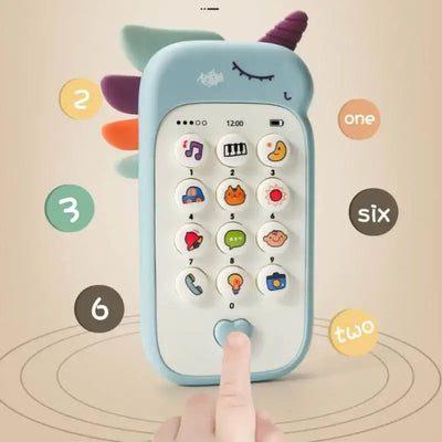 Baby Phone Toy Music Sound Telephone Sleeping Toys with Teether Simulation Toys Phone