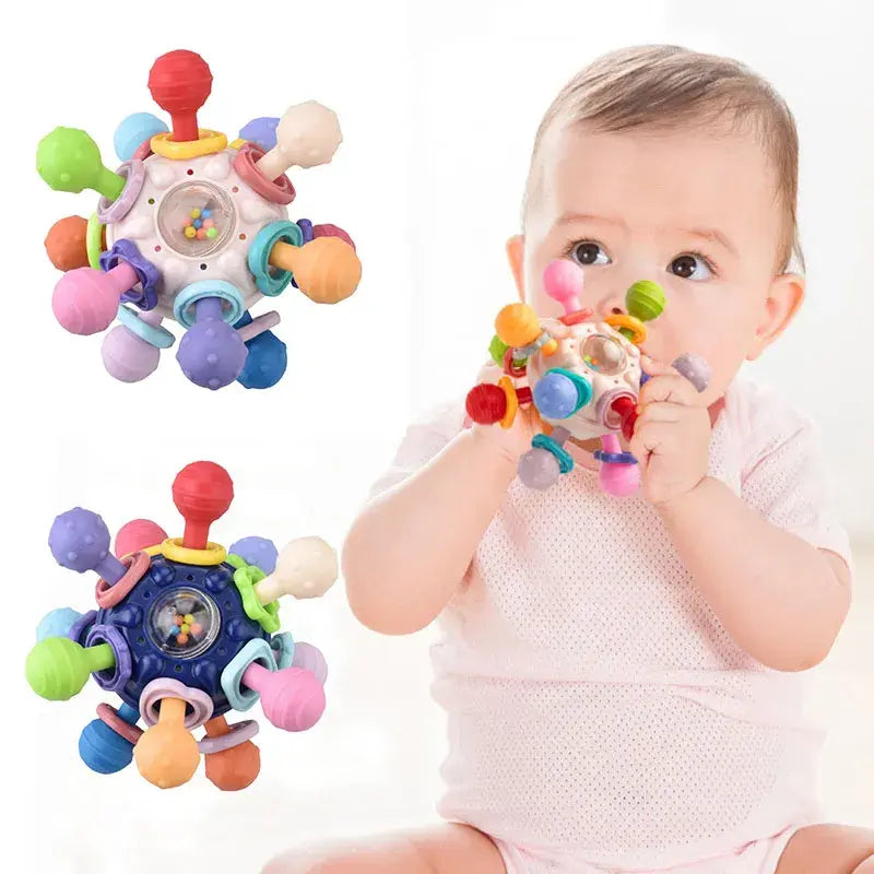 Baby Toys 0 12 Months Rotating Rattle Ball Grasping