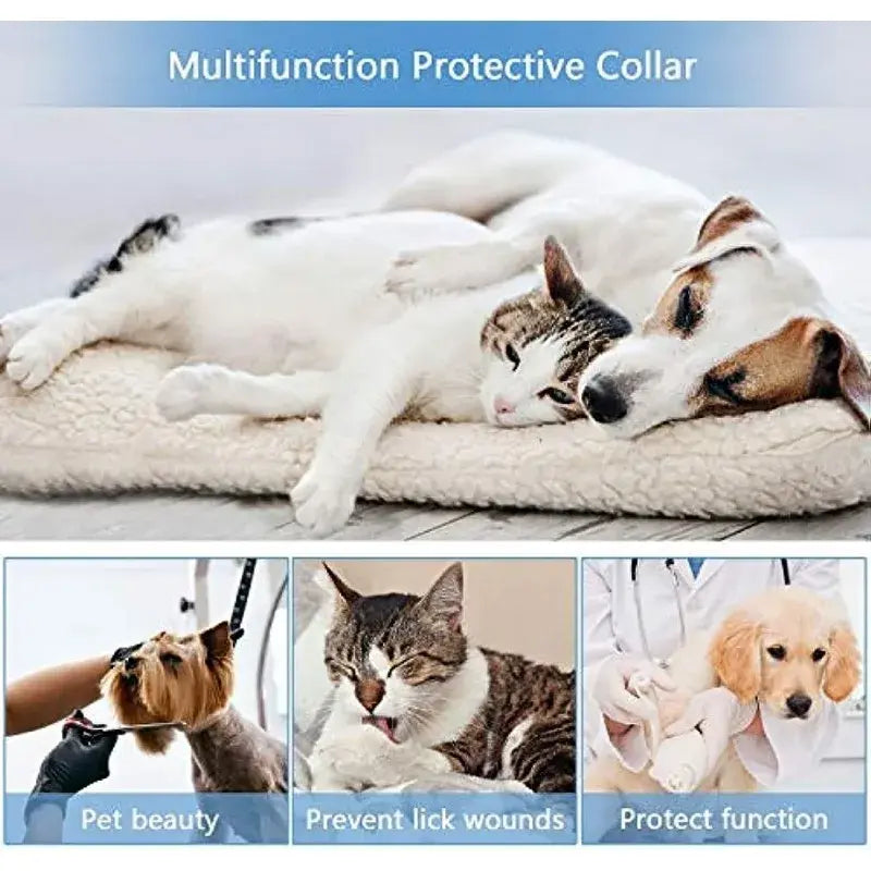 Protective Inflatable Dog Collar Pet Recovery Collar Soft Pet Cone for Small Medium or Large Dogs, Cats