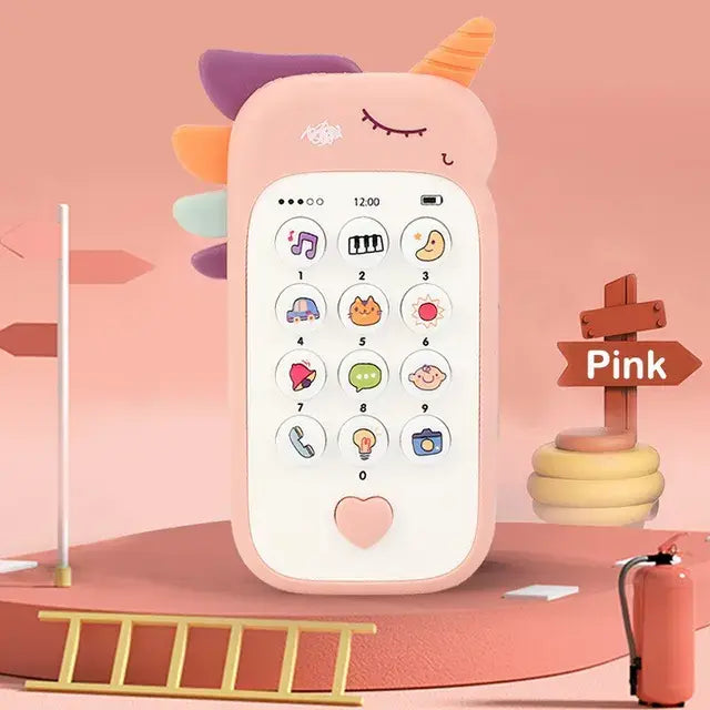 Baby Phone Toy Music Sound Telephone Sleeping Toys with Teether Simulation Toys Phone