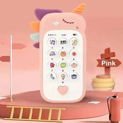 Baby Phone Toy Music Sound Telephone Sleeping Toys with Teether Simulation Toys Phone